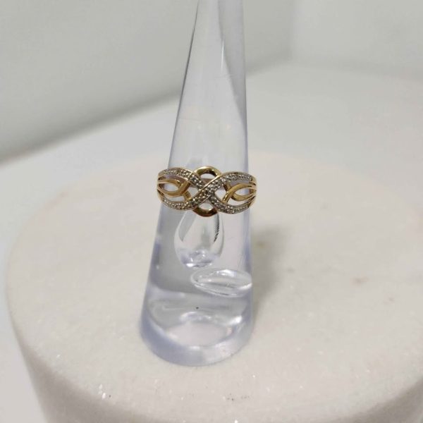 LADIES 9CT YELLOW GOLD RING #GN374965 - Image 9