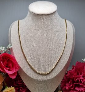 18ct Yellow Gold Herringbone Link Chain TW362219