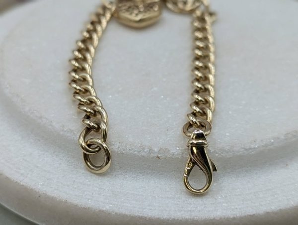 Ladies 9CT Yellow Gold Heart Bracelet (21.1gms) - BP299775 - Image 5