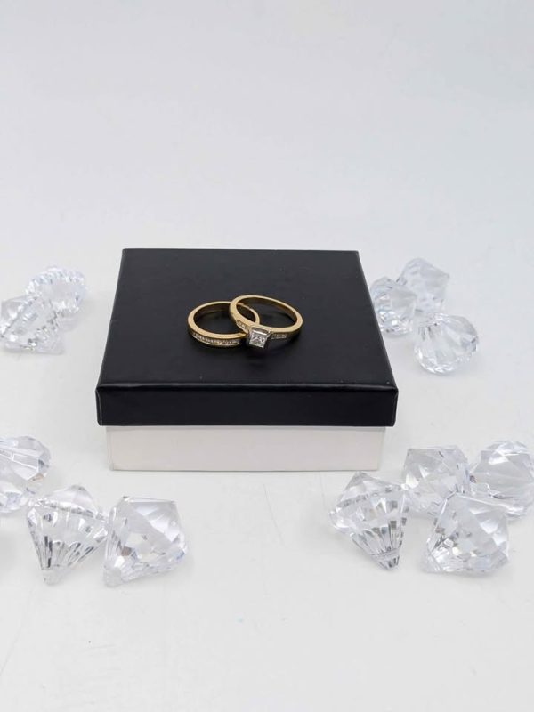 Ladies 18ct Gold Bridal Engagement and Wedding Ring - BL338864 - Image 8