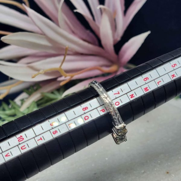 **VALUATED** Ladies 14ct White gold ring with diamonds #GN307885 - Image 11