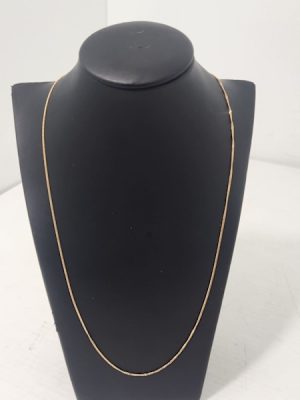 LADIES 9CT GOLD NECKLACE (60CM) #GN336201