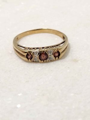 9CT YELLOW GOLD RING #GN372635