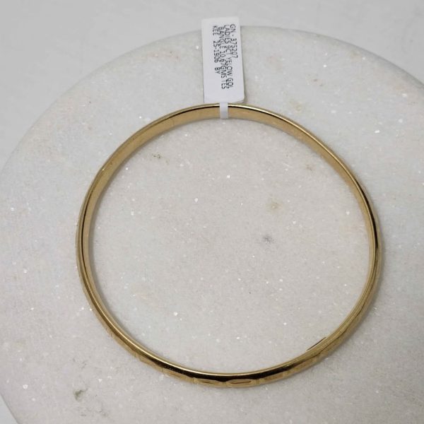 LADIES 9CT YELLOW GOLD BANGLE #GN375207 - Image 12