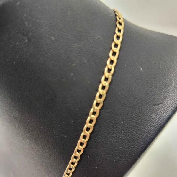 MENS 10CY YELLOW GOLD CHAIN LINK NECKLACE #GN373771 - Image 8