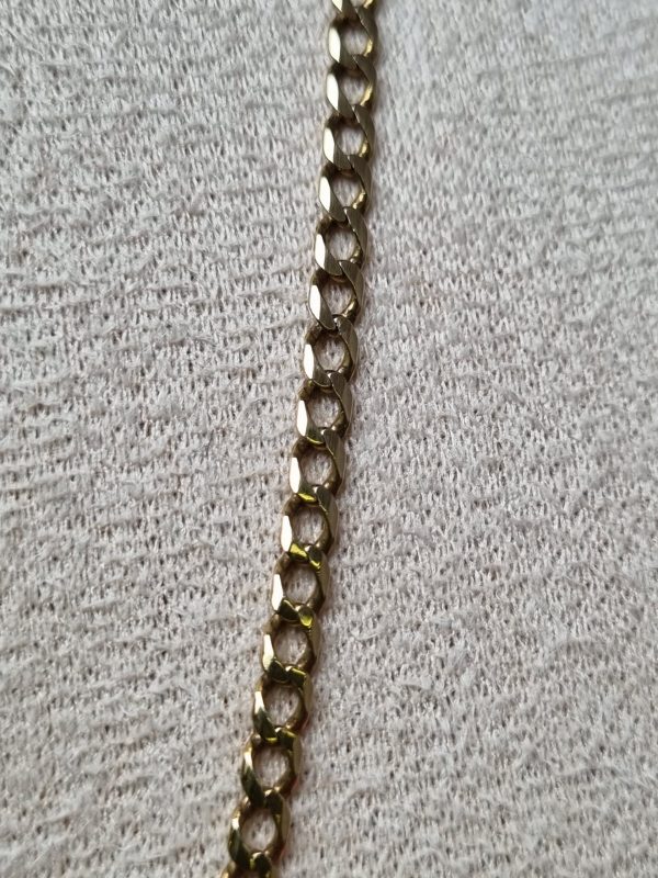9ct Yellow Gold Curb Link Chain TW348719 - Image 6
