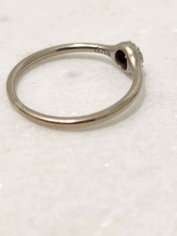 18CT WHITE GOLD RING #GN374604 - Image 7