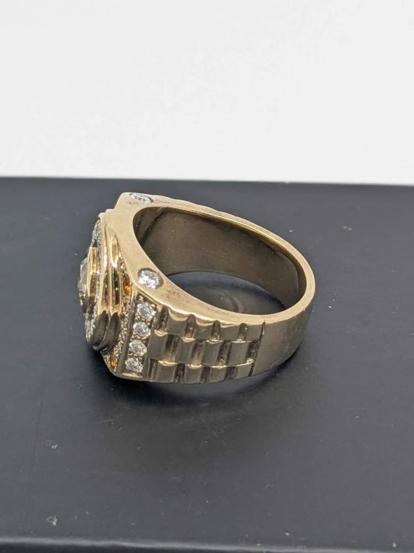 Men's 9ct Gold Diamond Dress Ring - BL338763 - Image 9