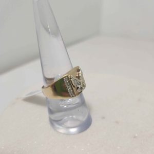 MENS 9CT YELLOW GOLD EAGLE RING #GN377062