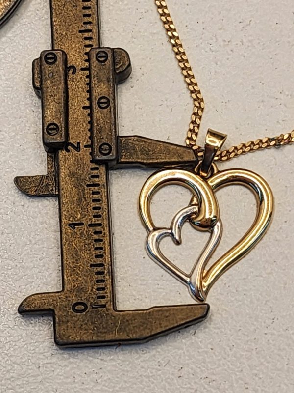 Ladies 9CT Yellow Gold 60cm Chain and Heart Pendant - IP336221 - Image 16