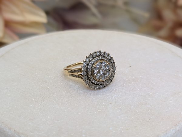 Lady's 9CT Yellow Gold Diamond Dress Ring (4.6gms) - BP305792 - Image 8
