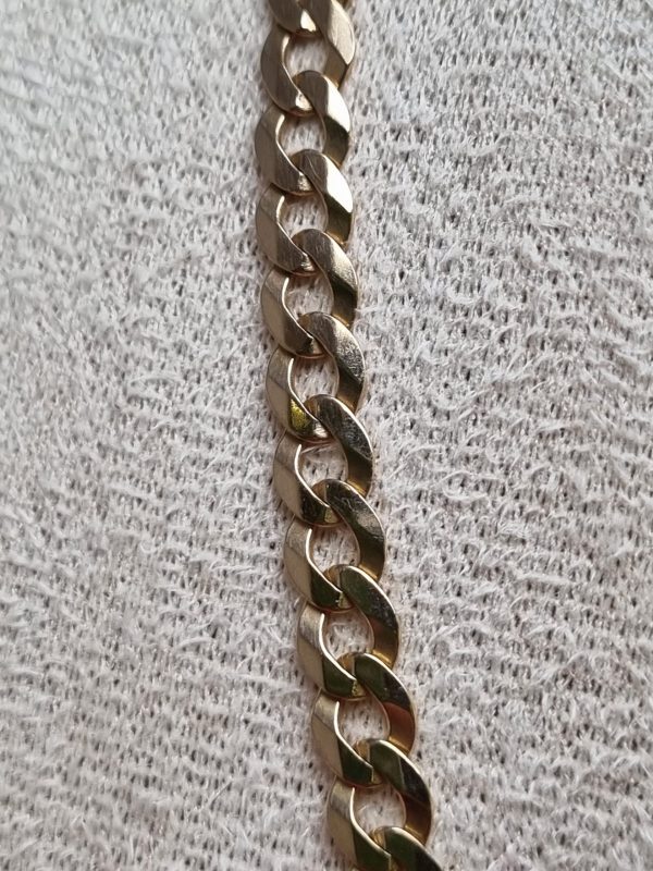 9ct Yellow Gold Curb Link Chain TW370884 - Image 6
