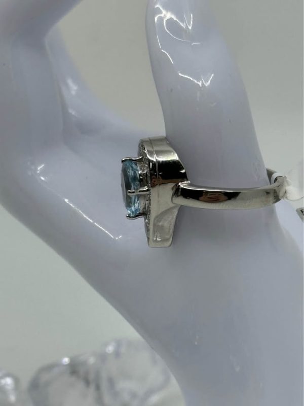 Ladies White Gold Diamond Teardrop Ring - BL361135 - Image 5