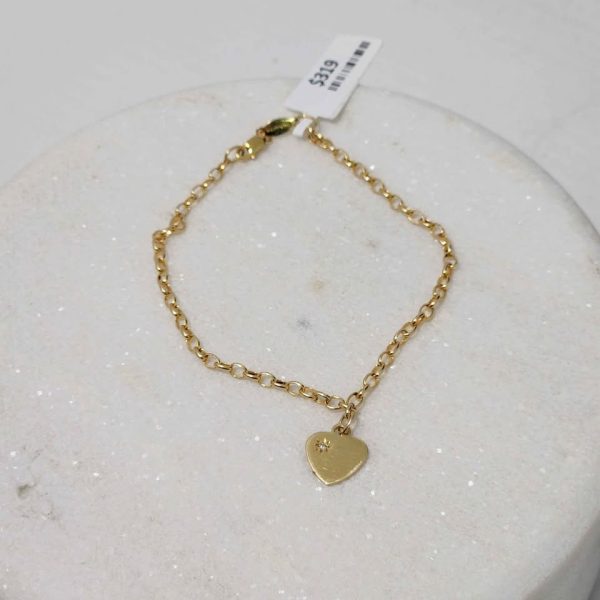 LADIES 10CY GOLD BRACELET #GN373896 - Image 6