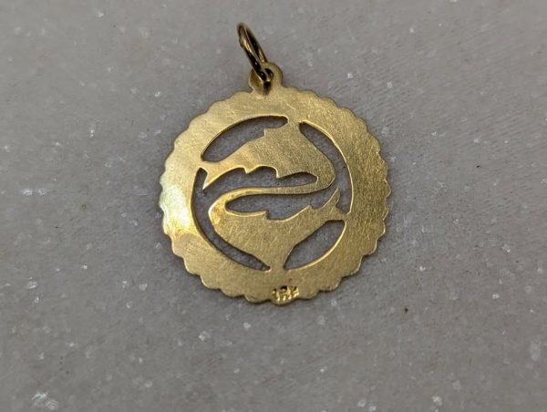 Ladies 14CT Yellow Gold Pisces Pendant (1.34gms) - BP367132 - Image 3