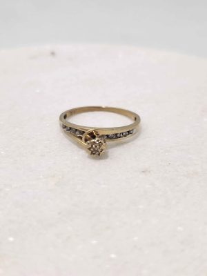 9CT YELLOW GOLD RING (SIZE:O) #GN377280