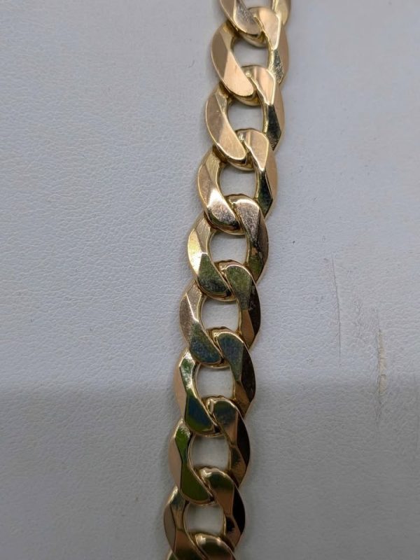 Men's 9ct Gold Curb Chain - BL376868 - Image 2