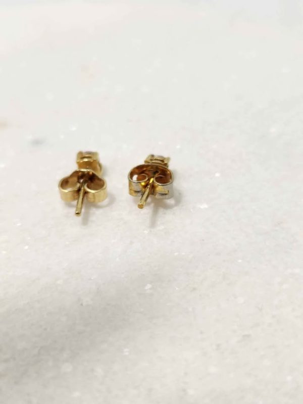 18CT YELLOW GOLD P EARRING #GN376541 - Image 3