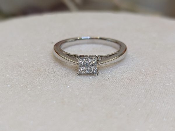 Ladies 18CT White Gold Diamond Solitaire Ring (4.0gms) - BP306383 - Image 2