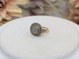 Lady's 9CT Yellow Gold Diamond Dress Ring (4.6gms) - BP305792