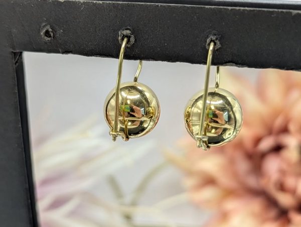 Ladies 18CT Yellow Gold Ball Earrings (6.4gms) - BP352106 - Image 3