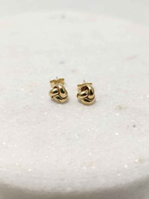 9CT YELLOW GOLD P EARRINGS #GN376542