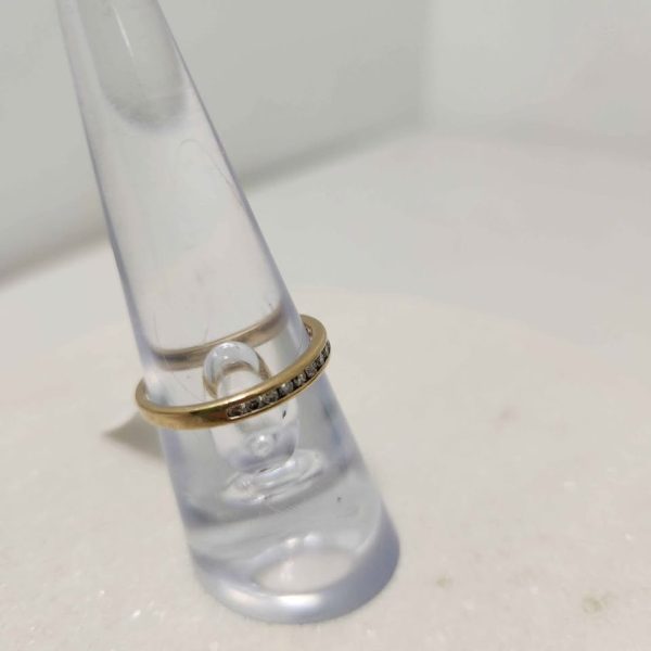LADIES 9CT YELLOW GOLD RING #GN374967 - Image 4