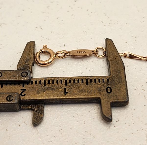 10CT Rose Gold Dainty Michael Hill link Bracelet - IP337670 - Image 9
