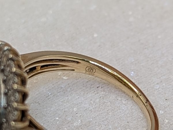 Lady's 9CT Yellow Gold Diamond Dress Ring (4.6gms) - BP305792 - Image 6