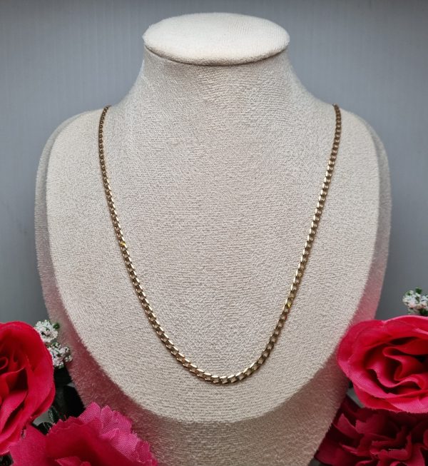 9ct Yellow Gold Curb Link Necklace TW370861 - Image 5