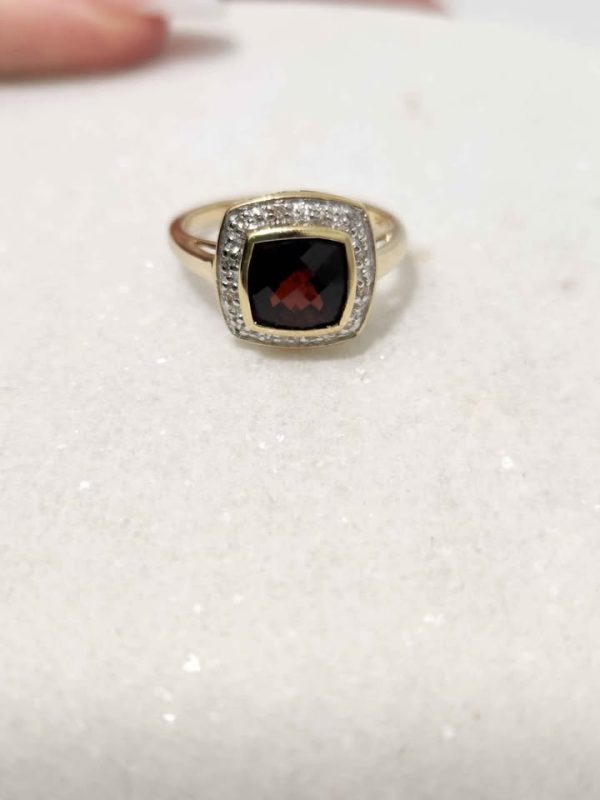 9CT YELLOW GOLD RING (SIZE :O) #GN372633 - Image 13
