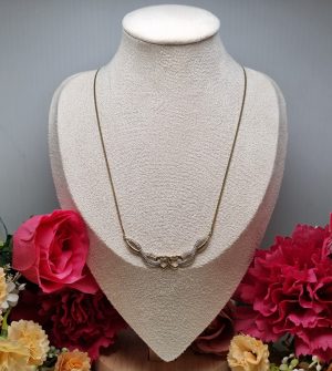 9ct Yellow Gold Double Heart Necklace TW360260