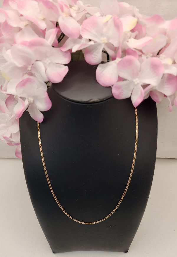 Ladies 9CT Yellow Gold Stretched Curb Chain - IP333663