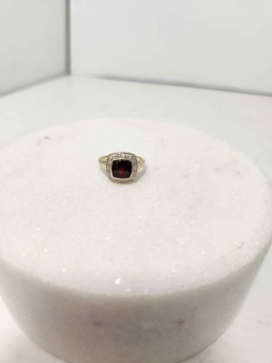 9CT YELLOW GOLD RING (SIZE :O) #GN372633