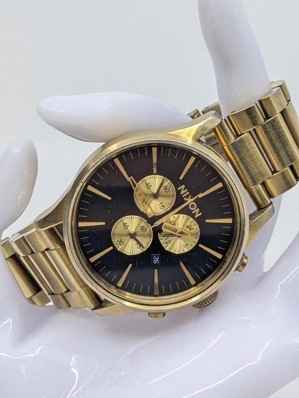 Men's Nixon Gold Coloured Watch - BL377273 - Image 6
