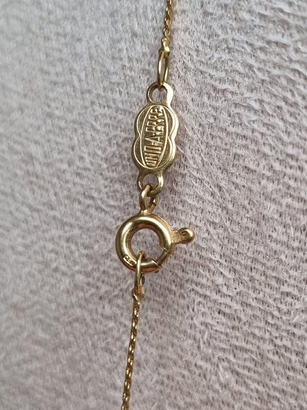 18ct Yellow Gold Necklace with Cubic Zirconia Pendant TW338825 - Image 3