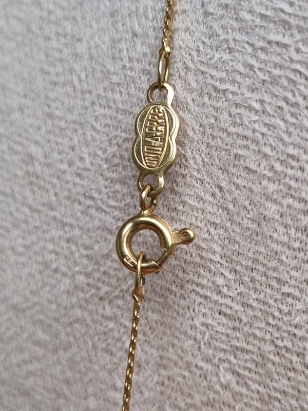18ct Yellow Gold Necklace with Cubic Zirconia Pendant TW338825 - Image 7