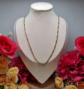 9ct Yellow Gold Figaro Link Necklace TW374013