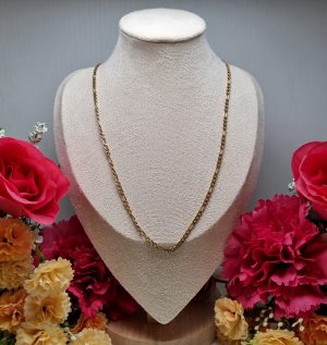 9ct Yellow Gold Figaro Link Necklace TW374013