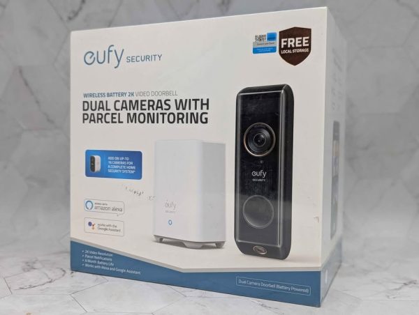 Sealed Eufy Security Wireless Battery 2K Dual Camera Video Doorbell - BP379402