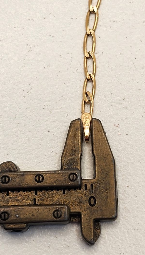 Ladies 9CT Yellow Gold Stretched Curb Chain - IP333663 - Image 19