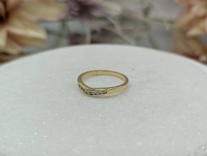 Ladies 18CT Yellow Gold Channel Set Diamond Ring (2.6gms)*REDUCED PRICE* - BP327755
