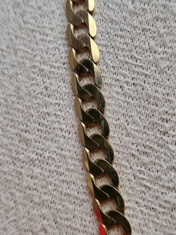 9ct Yellow Gold Curb Link Chain TW371530 - Image 6
