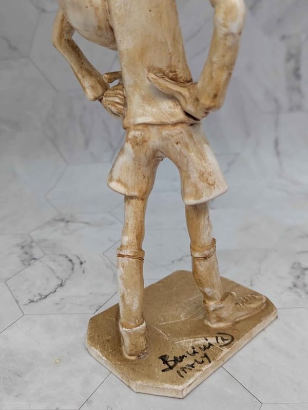 Vintage Italian Man With A Football Sculpture By Dino Benchini - BP379946 - Image 6
