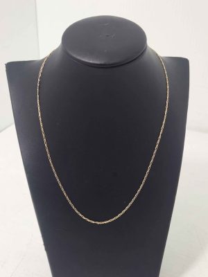 9CT YELLOW GOLD CHAIN (44CM) #GN359864