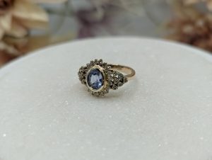 Valuated Ladies 14CT Yellow Gold Sapphire & Diamond Dress Ring (4.81gms) - BP284713