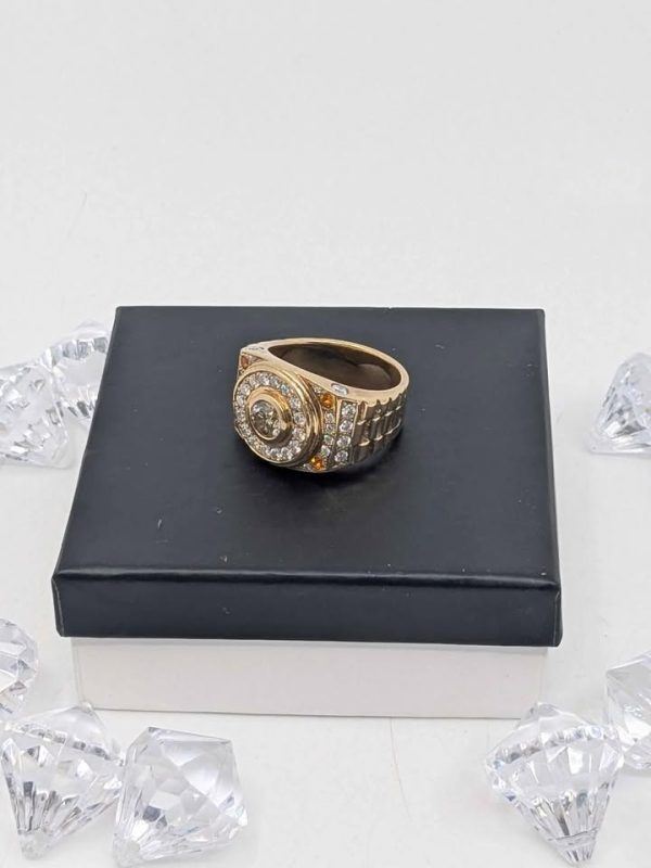 Men's 9ct Gold Diamond Dress Ring - BL338763 - Image 3
