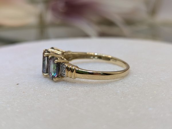 Lady's 9CT Yellow Gold and Rainbow Stone Dress Ring (2.78gms) - BP376375 - Image 5