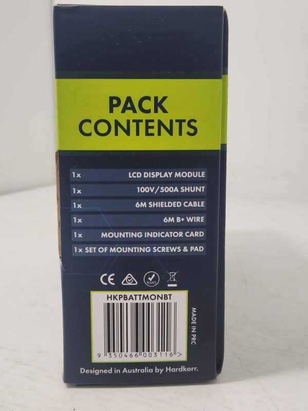 HARDKOOR BATTERY MONITOR IN BOX #GN3803380 - Image 7