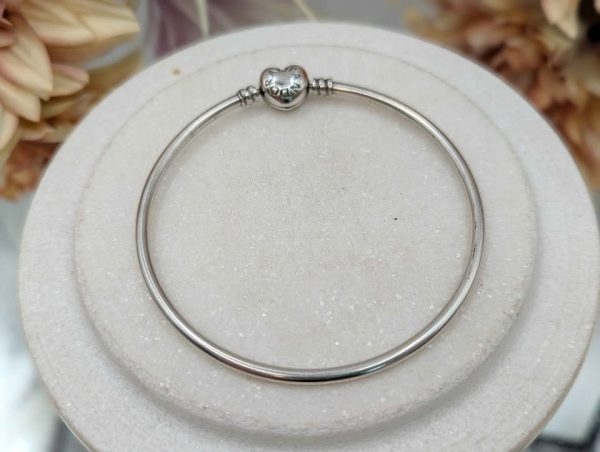 Pandora Sterling Silver Bangle (7.3gms) - BP375980